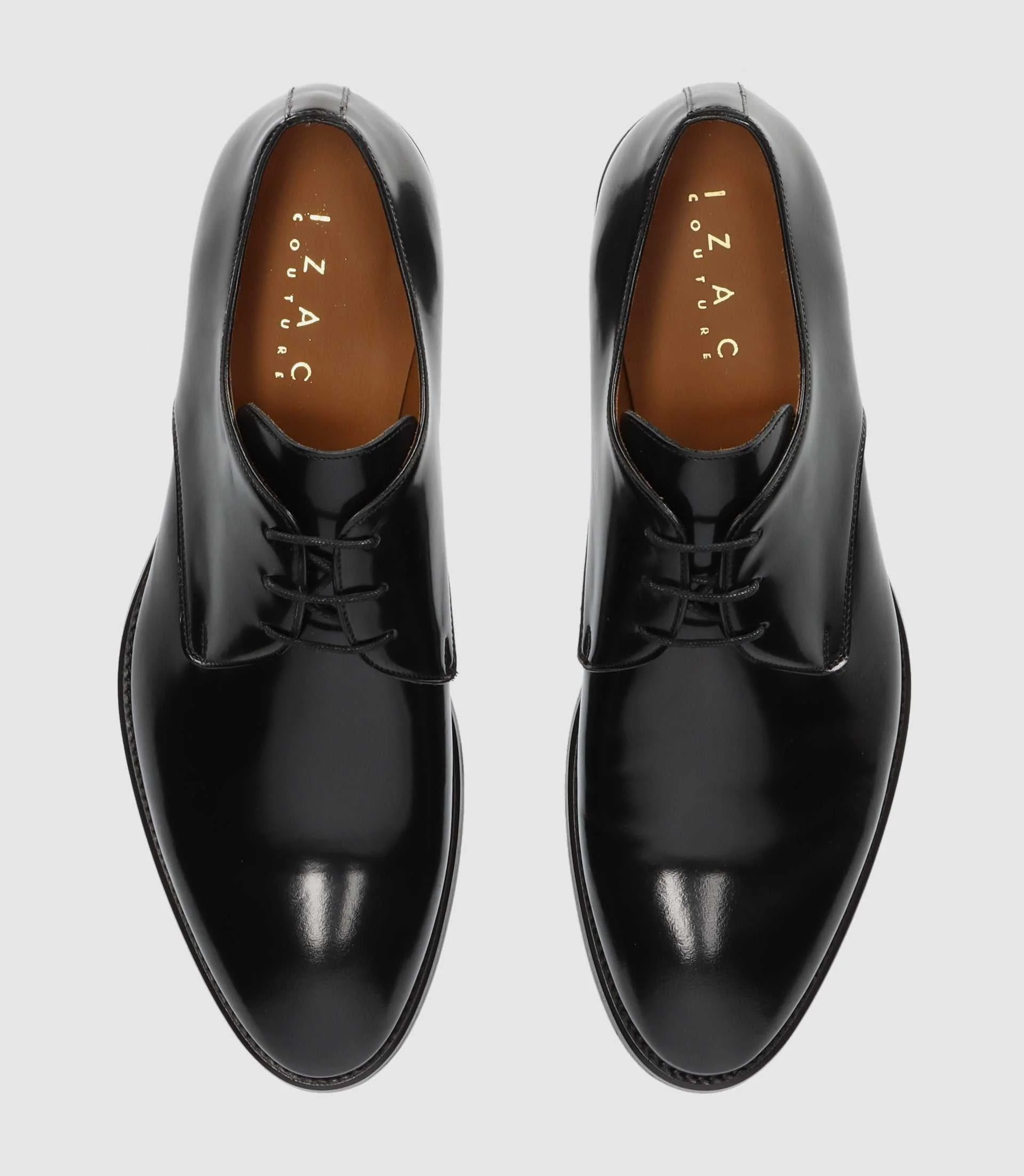 Derby couture en cuir noir ODILLE - Image 5