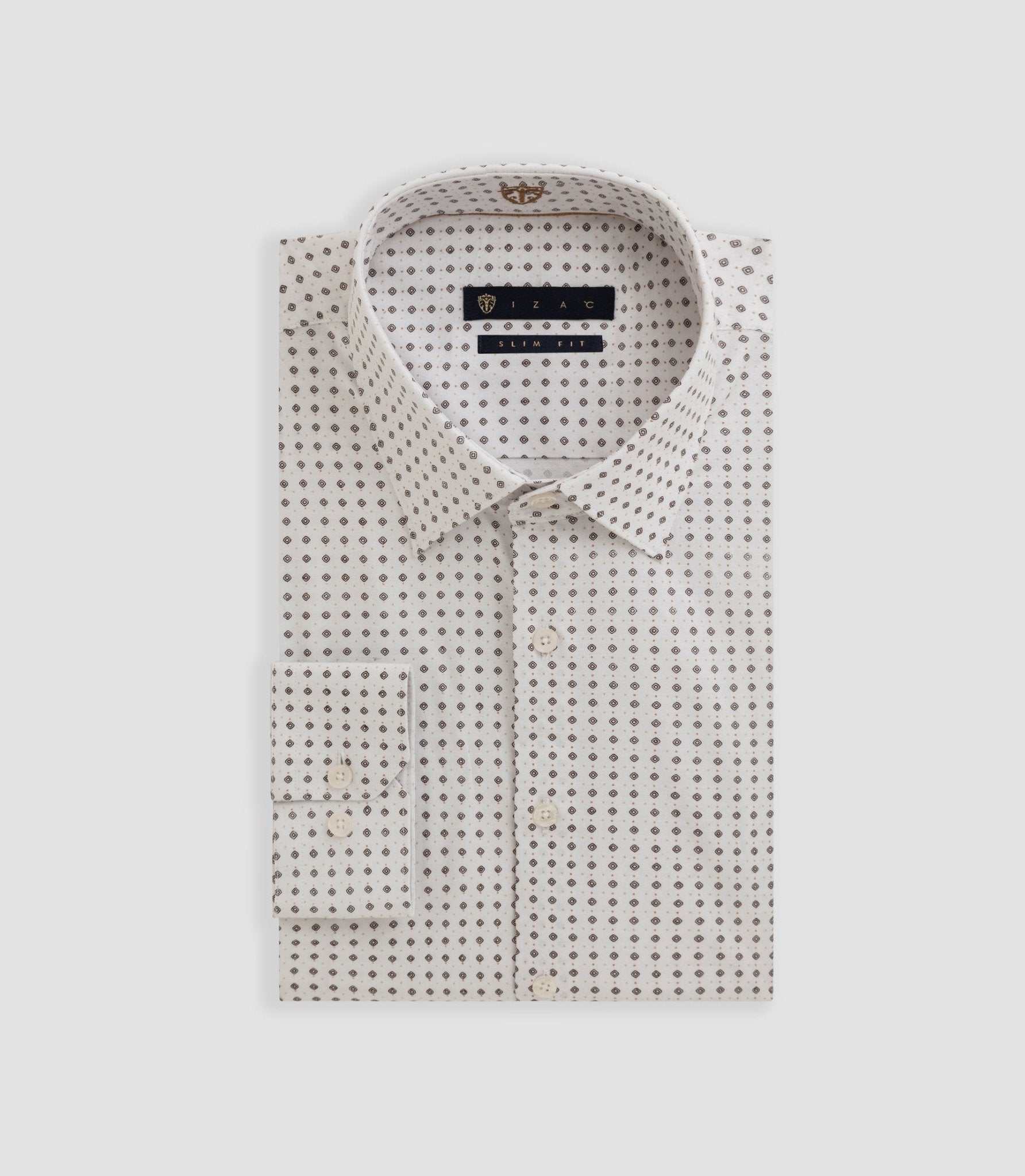 Chemise imprimée blanche "Bayard" - Image 3