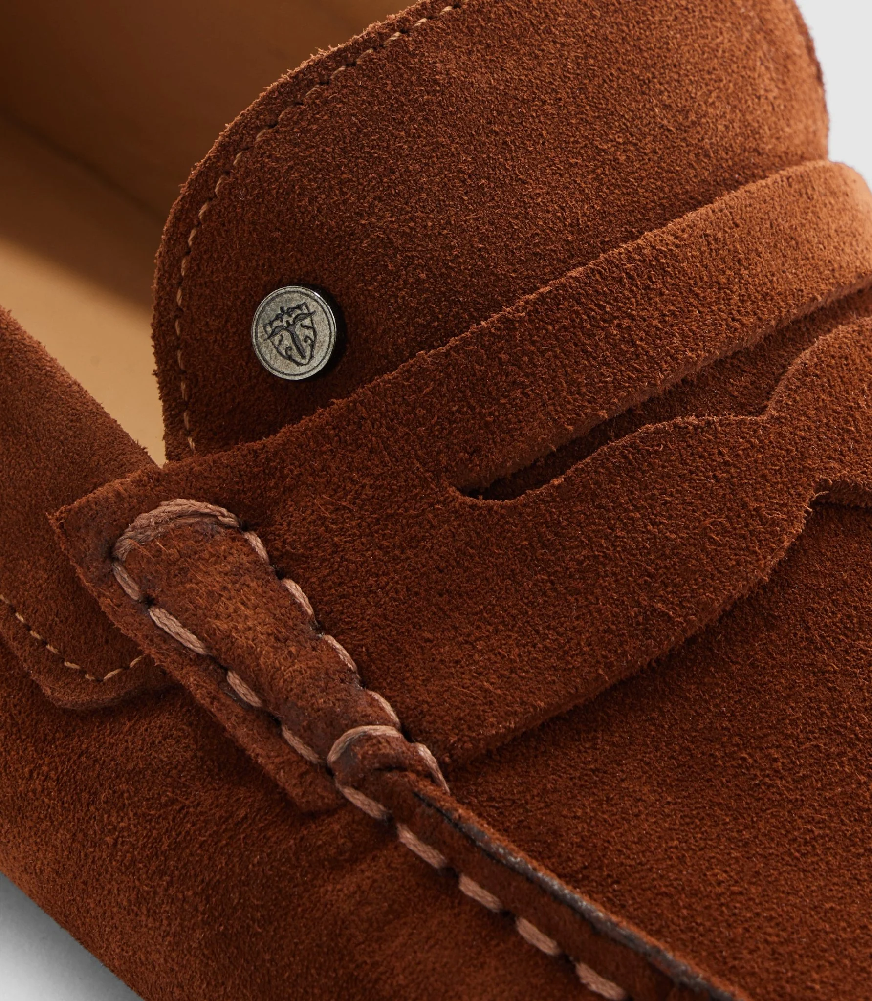 Mocassin en cuir velours camel "Eros" - Image 5