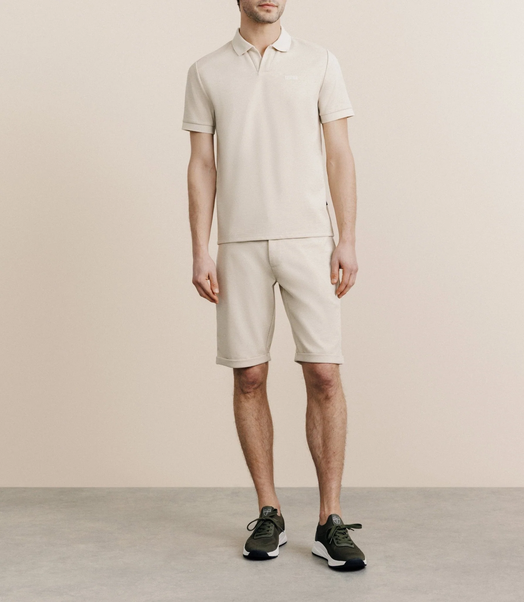 Polo col ouvert beige - Image 3