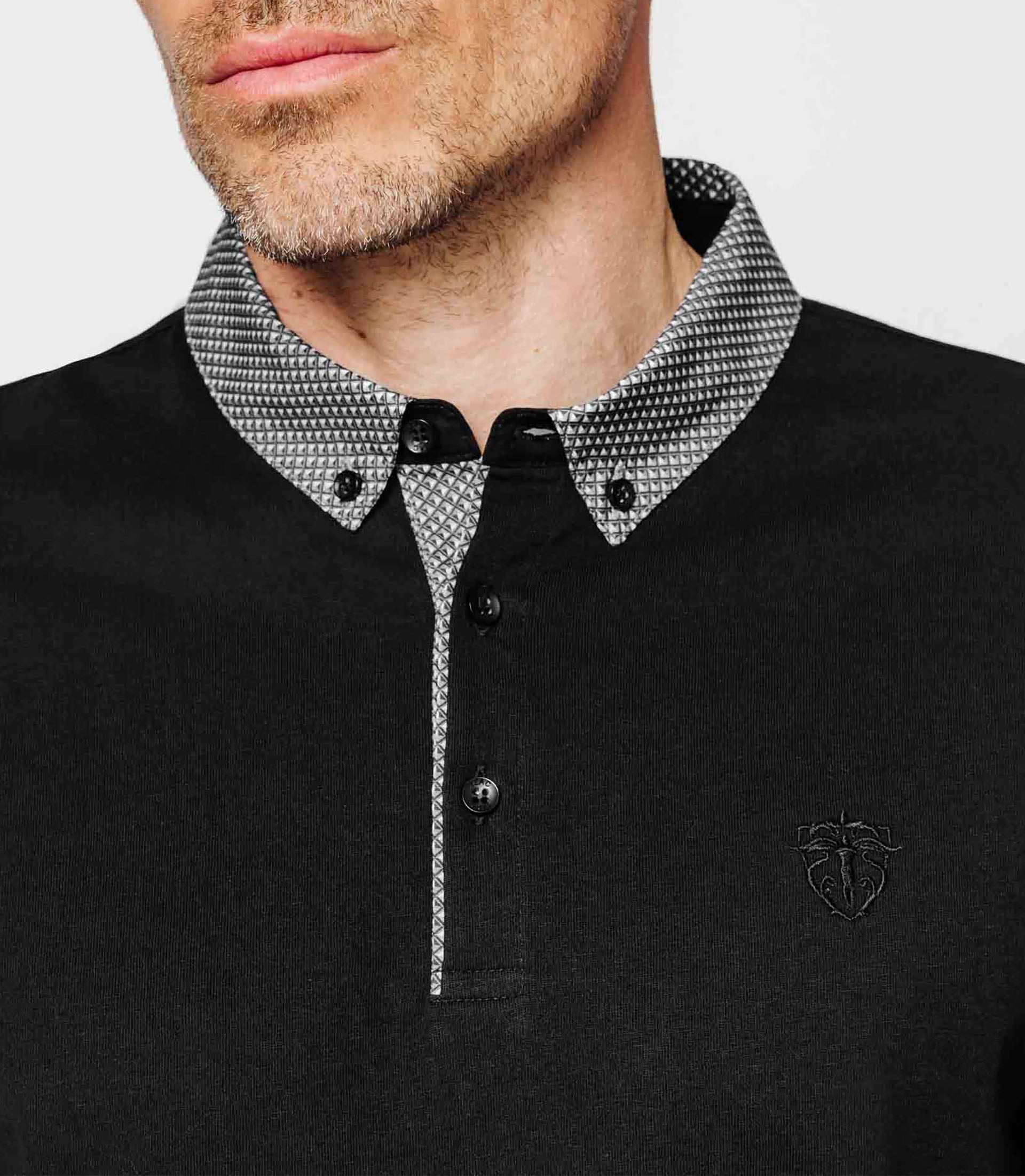 Polo coton noir - Image 4
